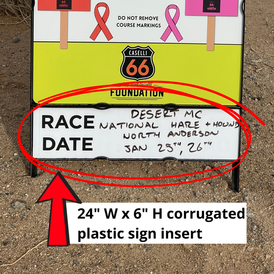 Race Date Replacement Insert – Fits KCF Race In Progress Sign (Pre-Order)