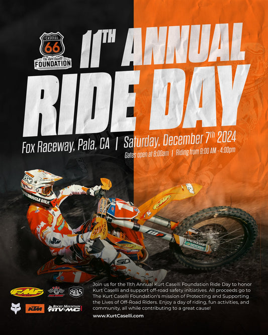 11th Annual Kurt Caselli Ride Day Set for December 7, 2024