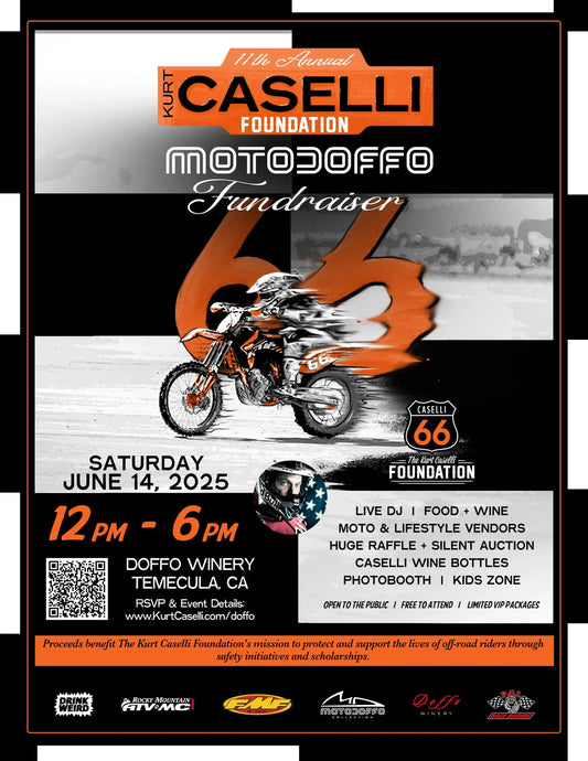 Join the Moto Community at Doffo Winery to Raise Funds for Off-Road Safety; Event Registration & VIP Packages Now Available