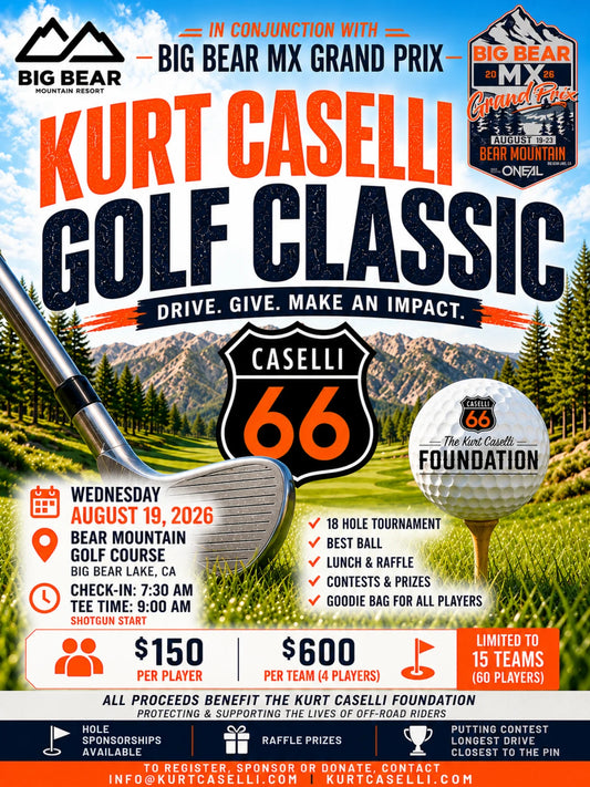 The Kurt Caselli Foundation And Big Bear MX Grand Prix Announce The Kurt Caselli Golf Classic