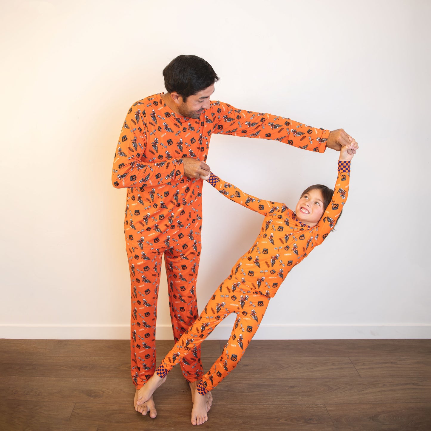 Crew Neck Long Sleeve Adult Pajamas
