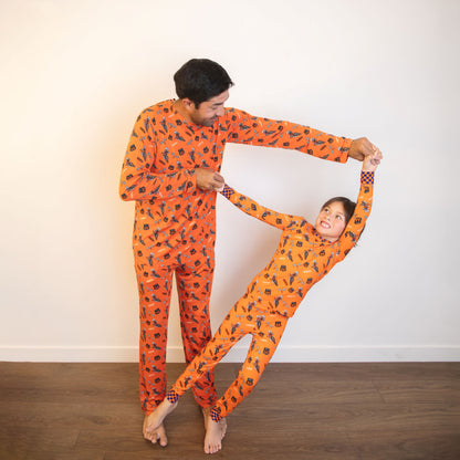 Crew Neck Long Sleeve Adult Pajamas