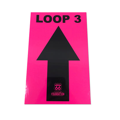 10 Pink Directional Loop 1, 2, 3 Arrows