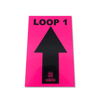 10 Pink Directional Loop 1, 2, 3 Arrows