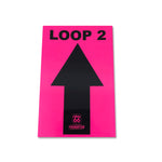 Pink Directional Loop 1, 2, 3 Arrows